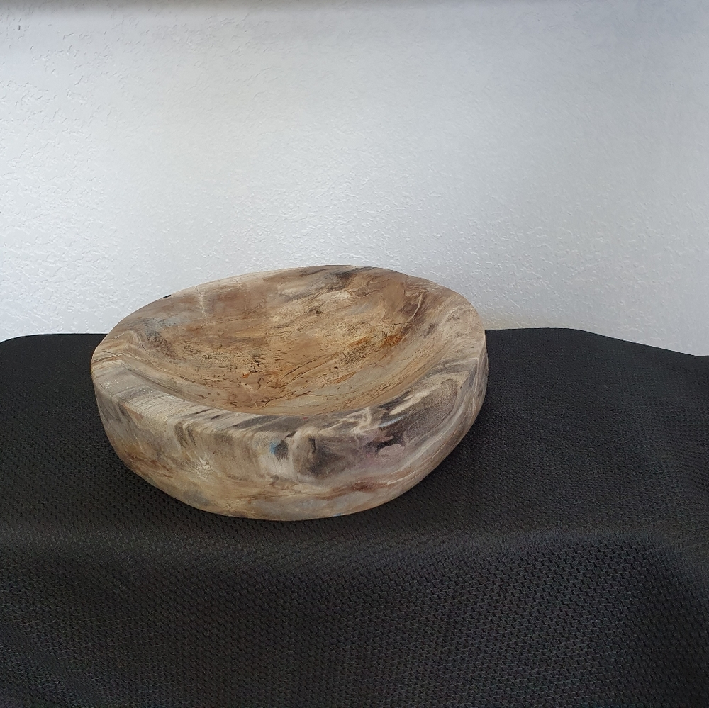 Indonesia Petrified wood bowl